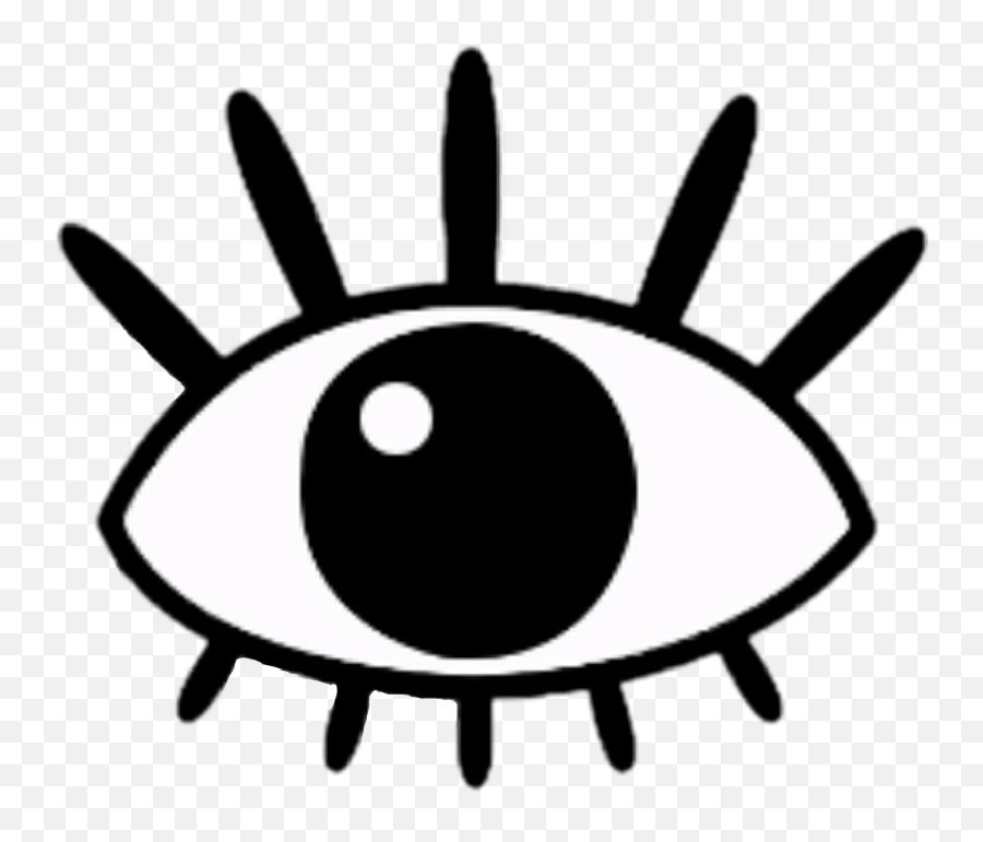 Cute Eyes Png - Mandala Evil Eye Black And White,Evil Eyes Png