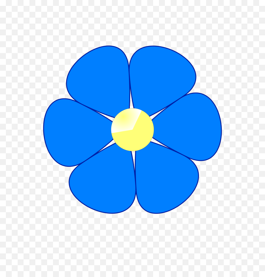 Free Clip Art Graphics Flowers - Flower Blue Clip Art Png,Flowers Clip ...
