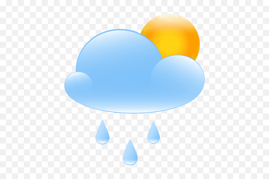 Cloudy With Rain Clipart - Cloudy With Rain Clip Art Png,Rain Emoji Png