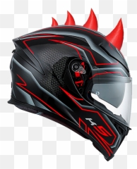 Helmet Spikes Hr Mohawks Horns Unicorns Hidalgo Riders - Agv K 5 Black Grey Png,Mohawk Png