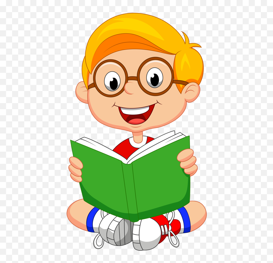 Children Reading Clipart Png 2 Image - Kid Reading A Book Clipart,Children Clipart Png