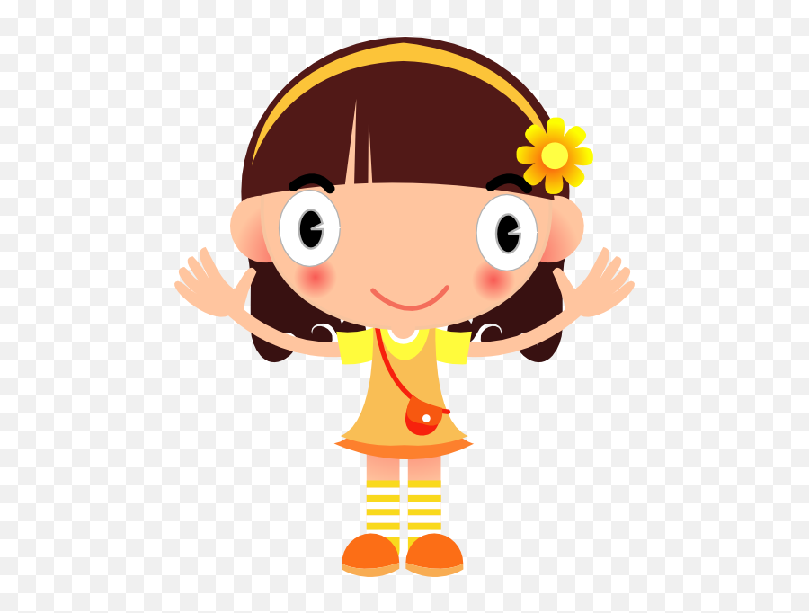 Yellow Girl Clipart I2clipart - Royalty Free Public Domain Girl Child Clipart Png,Gir Png