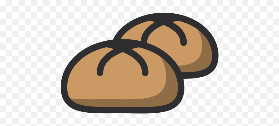 Baker Bakery Bun Dessert Food Icon - Cartoon Bread Roll Png,Bun Png