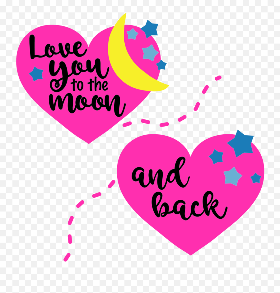 Love You To The Moon And Back Valentines Svg File U2014 Pattern Png