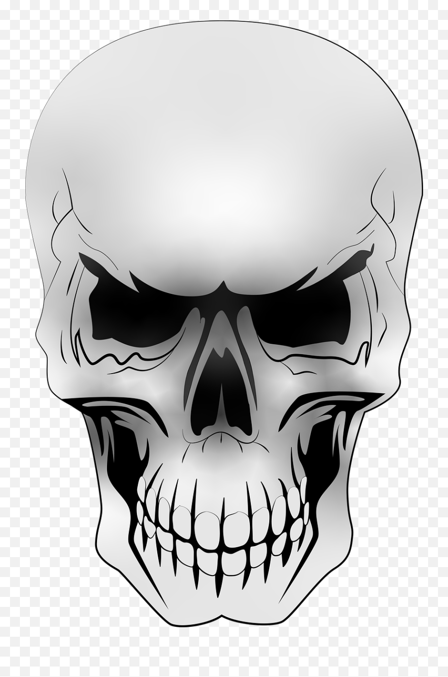Skull And Crossbones Draw Creepy - Free Image On Pixabay Creepy Png,Skull Crossbones Png