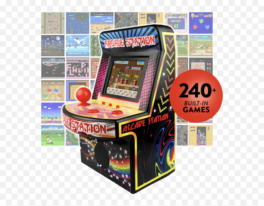 Mini 16 - Bit Retro Arcade Machine With 250 Preloaded Classic Arcade Cabinet Png,Arcade Machine Png