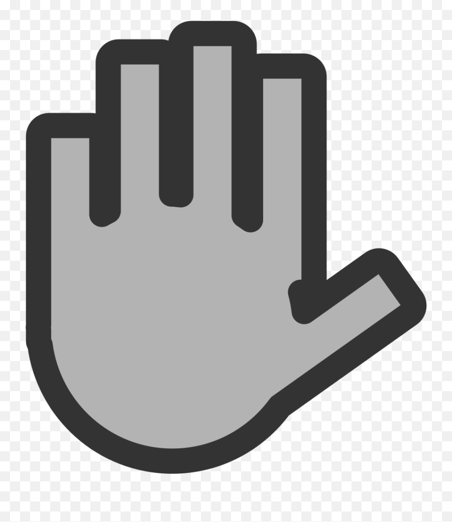 Hand Grey Ignore - Free Vector Graphic On Pixabay Grey Hand Png,Flat Hand Png