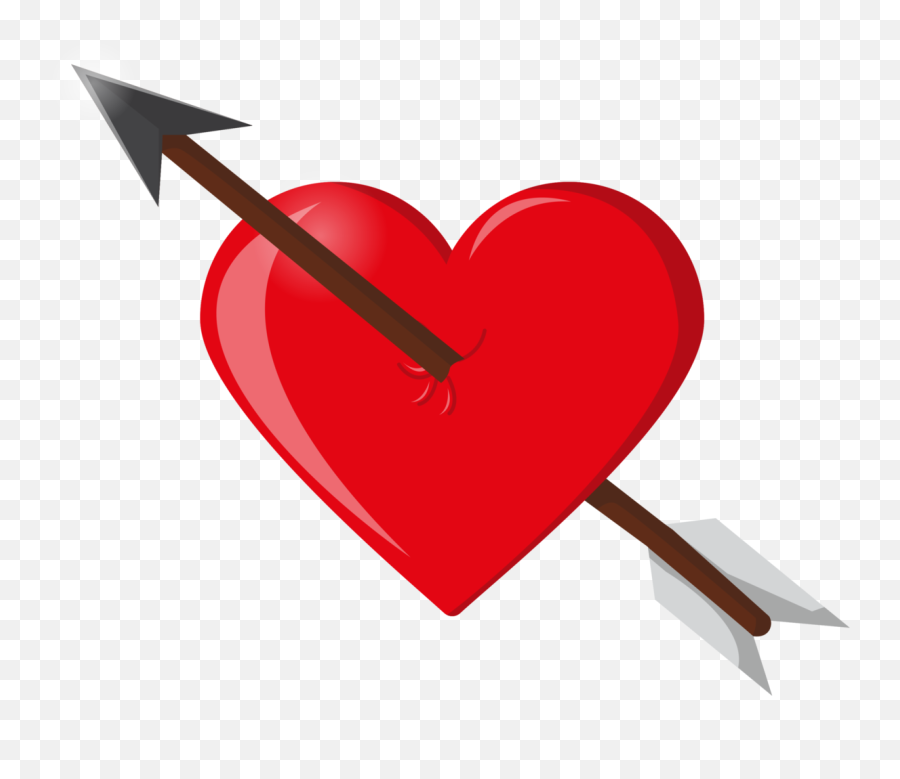 Free Heart Arrow Png With Transparent Background - Love With Arrow Png,Png Arrow