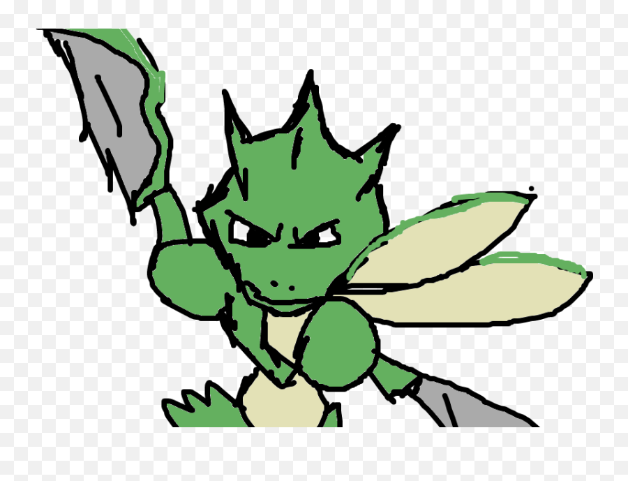 Scyther - Desenho De Celsonjunior Gartic Fictional Character Png,Scyther Png