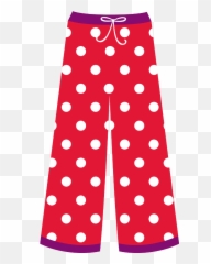Fiesta Spa Paper Dolls Carrie Clip Art Sleepover - Polka Dot Pants Clipart png