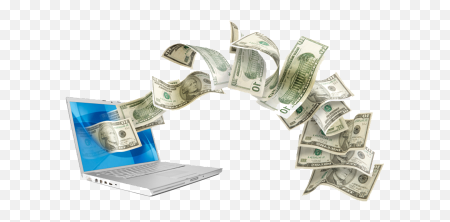Internet Computer Laptop Money Png - Make Money Online,Money Png Images