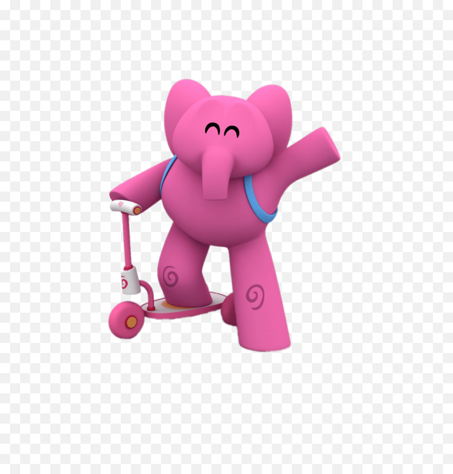 Elly Riding Scooter Png - Pocoyo Png,Pocoyo Png