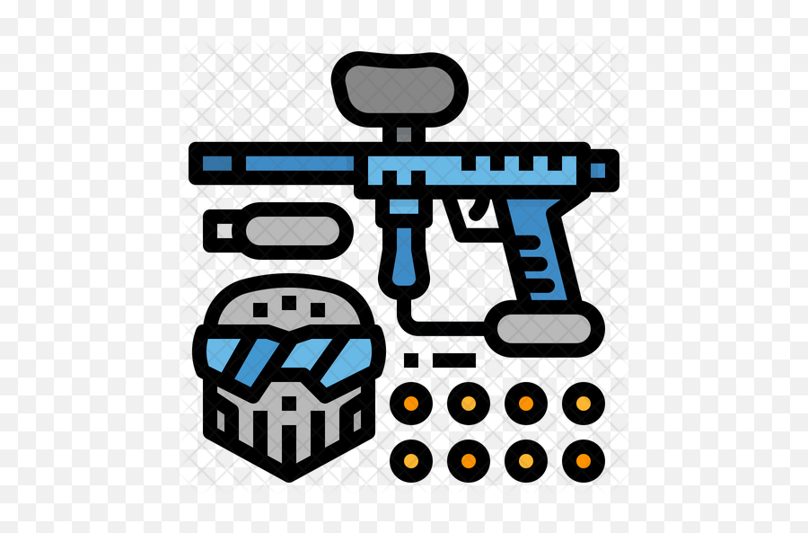 Paintball Gun Icon Of Colored Outline - Paintball Icon Png,Paintball Png