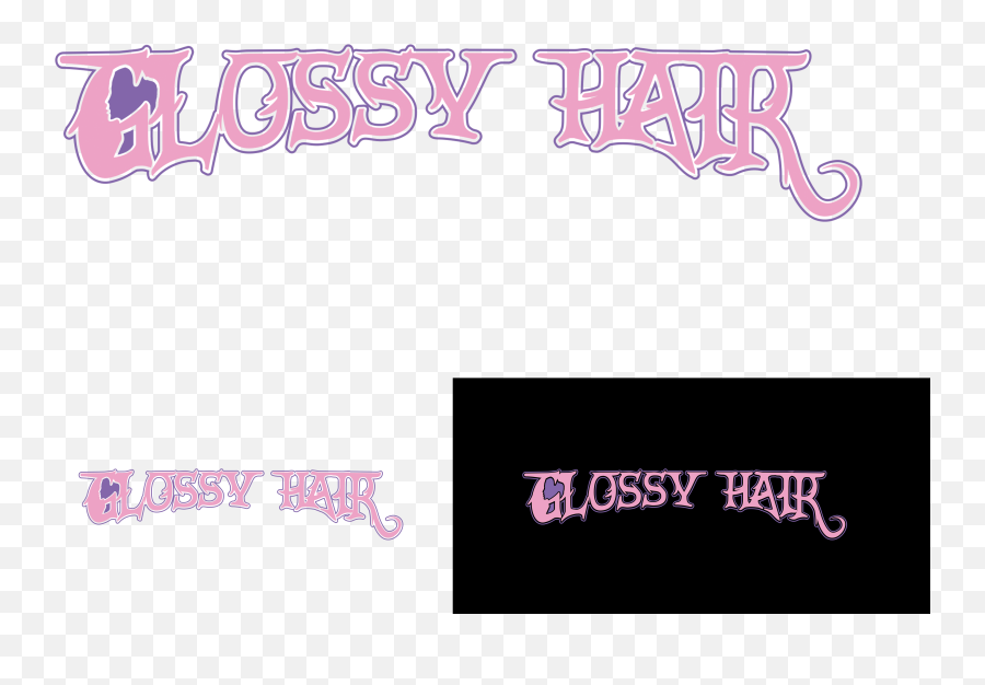 Elegant Playful Hair Logo Design For Glossy By - Language Png,Glossy Facebook Icon