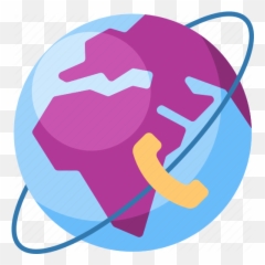 Earth Globe Internet Network Phone Planet World Icon - Download Iconfinder Art png