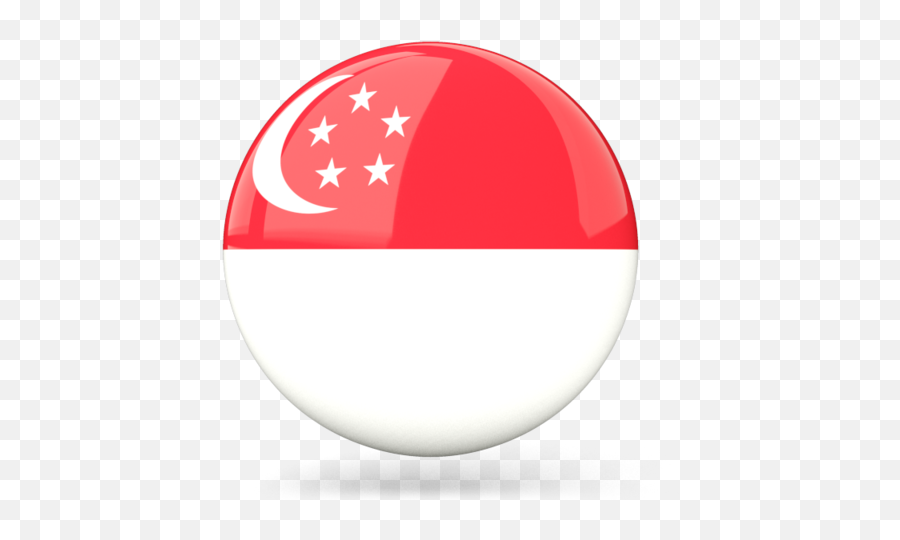 Glossy Round Icon - Icon Singapore Flag Circle Png,Singapore Icon