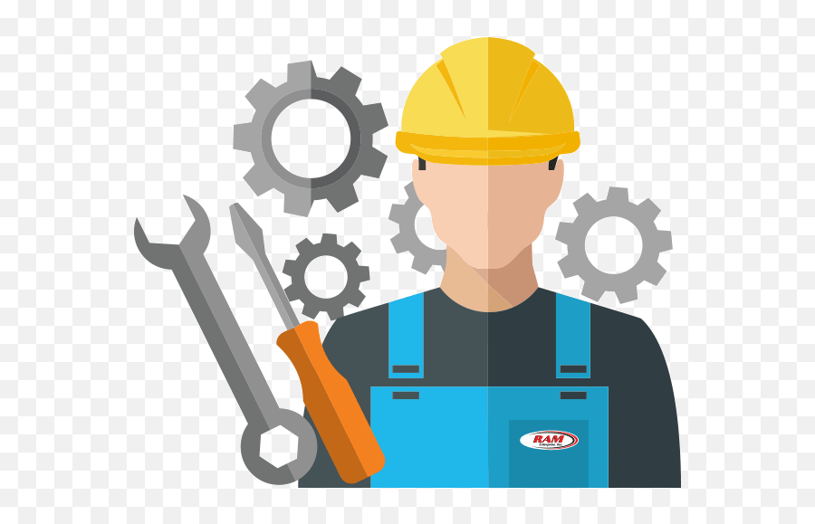 Ram Construction Worker - Field Worker Icon Png Clipart Service Engineer Icon,Construction Worker Png