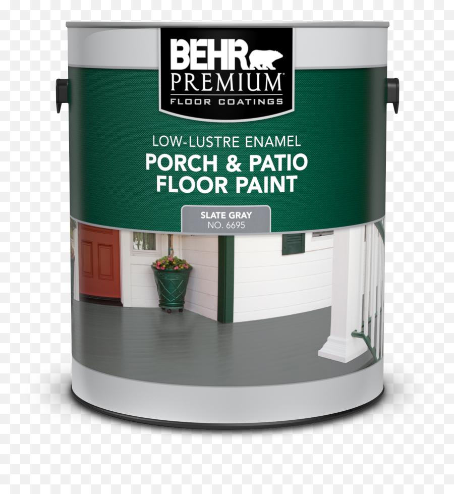 Porch U0026 Patio Floor Paint - Lowlustre Enamel Behr Premium Behr Concrete Paint Png,Cil Icon Grey