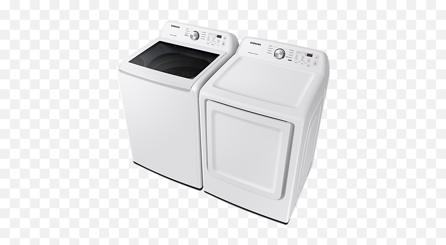 Samsung 27 Inch 72 Cu Ft Electric Dryer With Sensor Dry In White Dve45t3200w - Samsung Wa45t3400aw Png,The Purse With A Smiley Face Icon For Samsung Dryers
