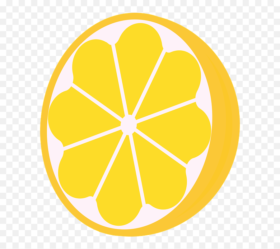 Lemon Citrus Cross Section - Free Vector Graphic On Pixabay Yellow Lime Clip Art Png,Lemon Icon