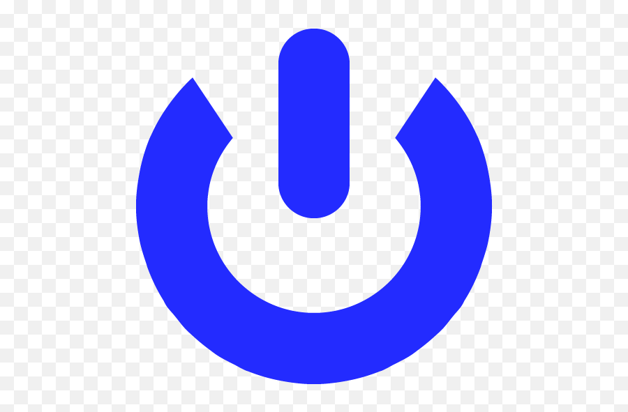 Power 03 Icons Images Png Transparent - Power Icon Blue Png,Input Output Icon