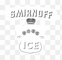 Download Smirnoff Ice Logo Black And - Illustration png