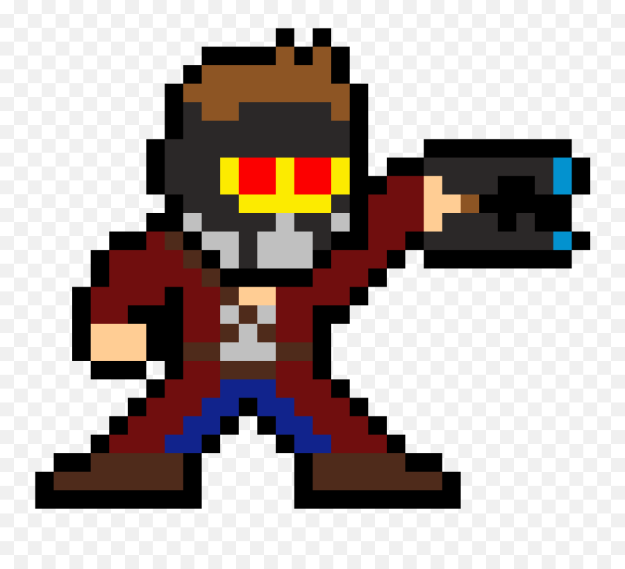 Pixilart - Starlord Sprite By Bentocore2000 Spiderman Pixel Art Png,Starlord Png