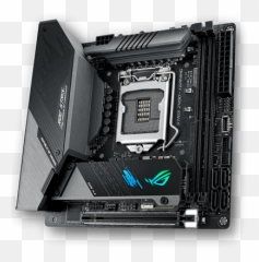 Asus Rog Strix Z490 - Gaming MiniITX Motherboard with Intel Asus Itx png