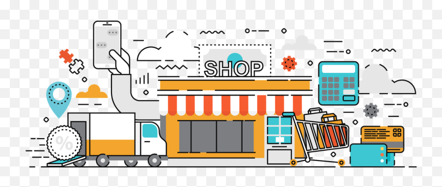 Shopping Mall Illustrations Images U0026 Vectors - Royalty Free Language Png,Mall Icon Vector