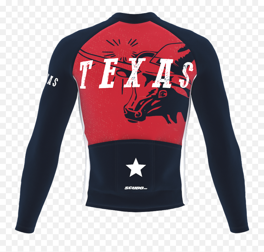 Scudopro Pro Thermal Long Sleeve Cycling Jersey Texas Usa - Cow Png,Men Women Icon