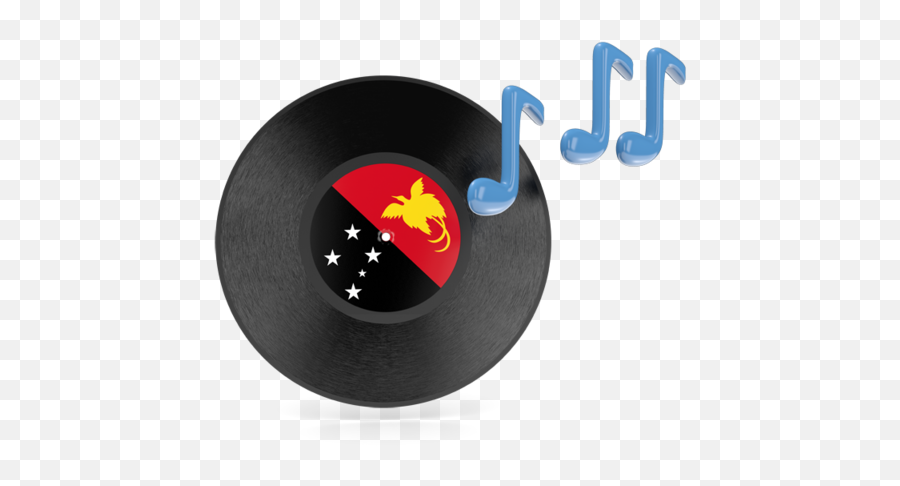 Music Icon Illustration Of Flag Papua New Guinea - Papua New Guinea Roundel Png,Music Icon Gif