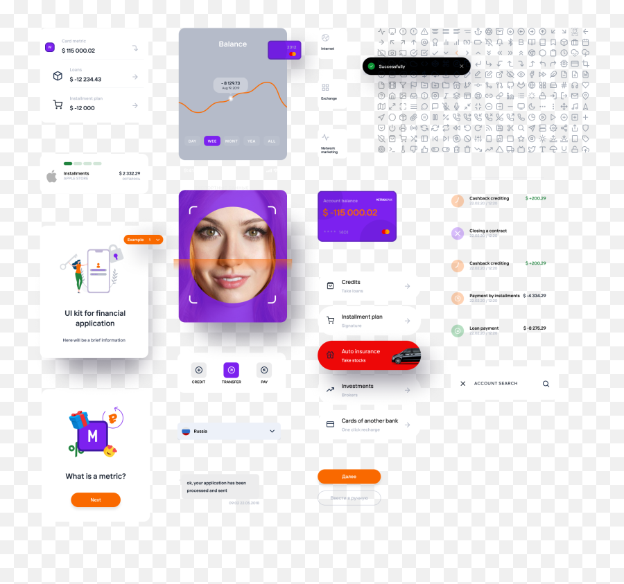 Waller - New Financial Ui Figma Kit Dot Png,Belle Ui Icon Pack