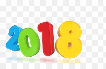 New Year 2018 3d Sign - Logo Png
