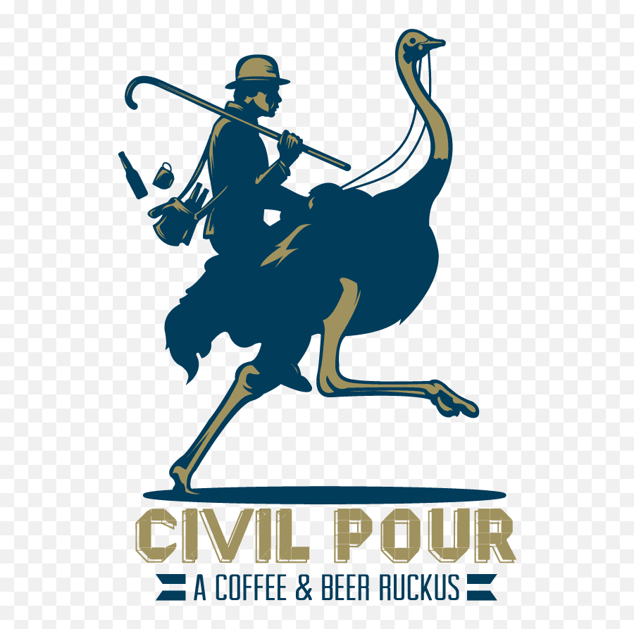Civil Pour - A Coffee And Beer Ruckus Specialty Coffee Cartoon Png,Coffee Shop Logo