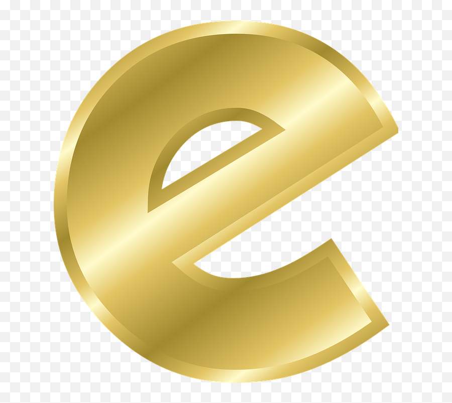 Lettera E Png 8 Image - E In Gold Letters,E Transparent