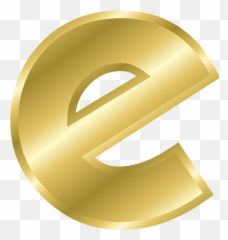 Lettera E Png 8 Image - In Gold Letters