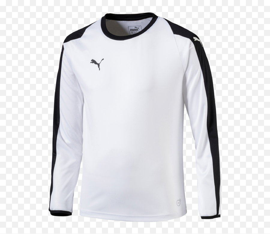 Liga Jersey Ls Youth - Long Sleeve Puma White Jersey Png,Puma Logo Transparent
