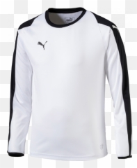 Liga Jersey Ls Youth - Long Sleeve Puma White png