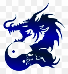 Blue Dragon - Yin Et Yang Tattoo Png,Blue Dragon Png