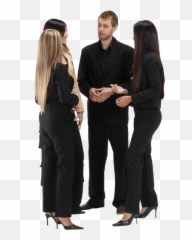 Business People Talking Png - Back
