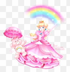 Princesspeach Princess Peach Mario Carebear Toadstool - Kawaii Princess Peach Cute Png,Princess Peach Transparent
