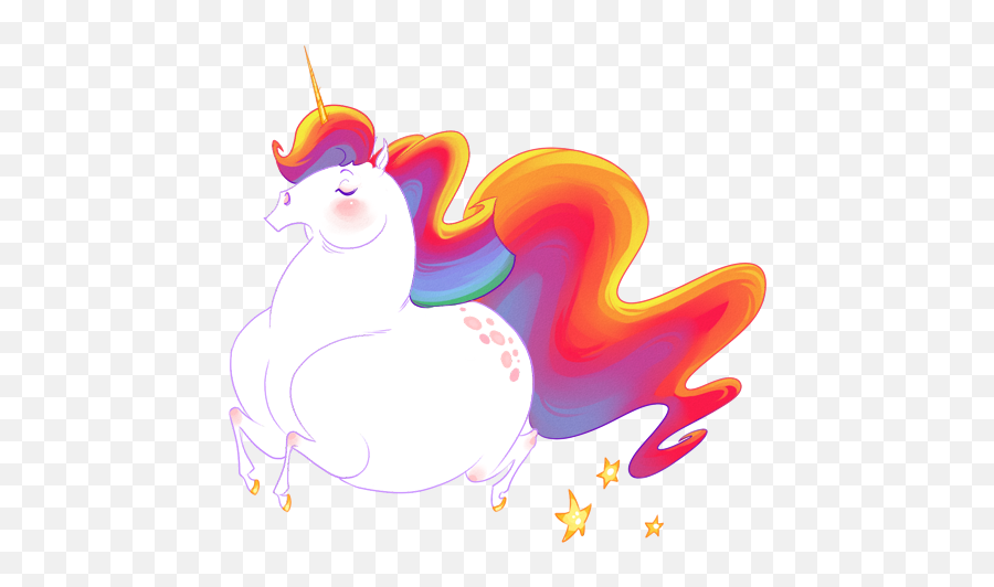 Oooh I Searched For Fat Rainbow Unicorn And Found - Fat Fat Unicorn Transparent Background Png,Unicorn Transparent Background