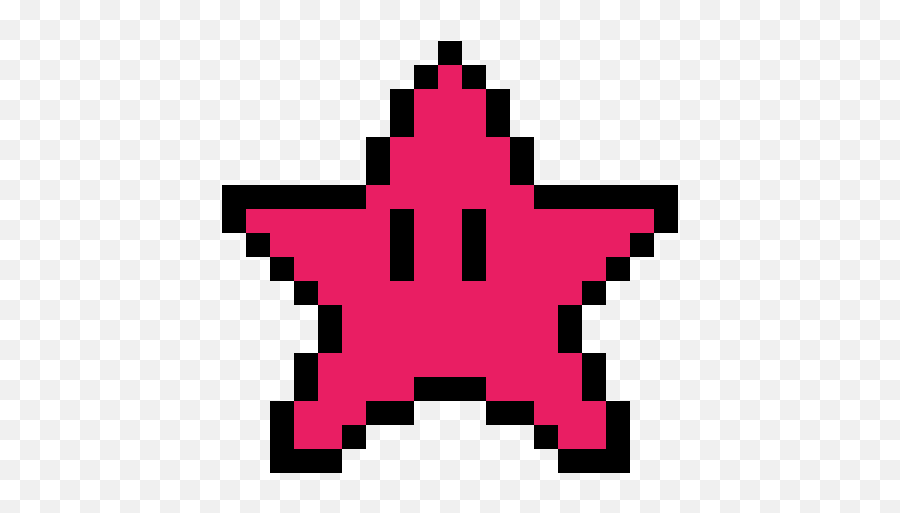 Gracie Pink Star - Mario World Pixel Art Clipart Full Pixel Art Mario Ster Png,Pixel Mario Transparent