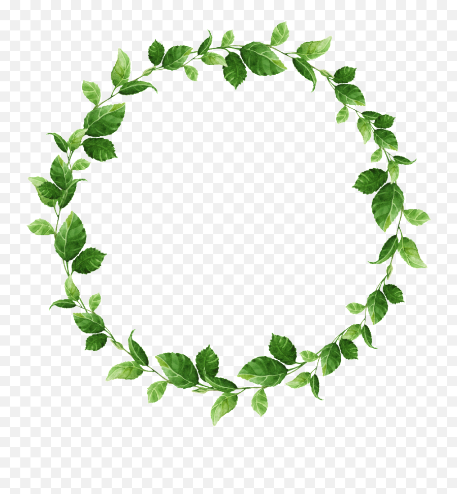 Download Hand - Transparent Leaf Wreath Png,Painted Circle Png