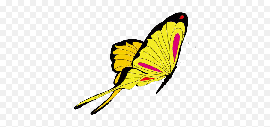 Animated Butterfly Png Picture - Butterfly Png Animation,Yellow Butterfly Png