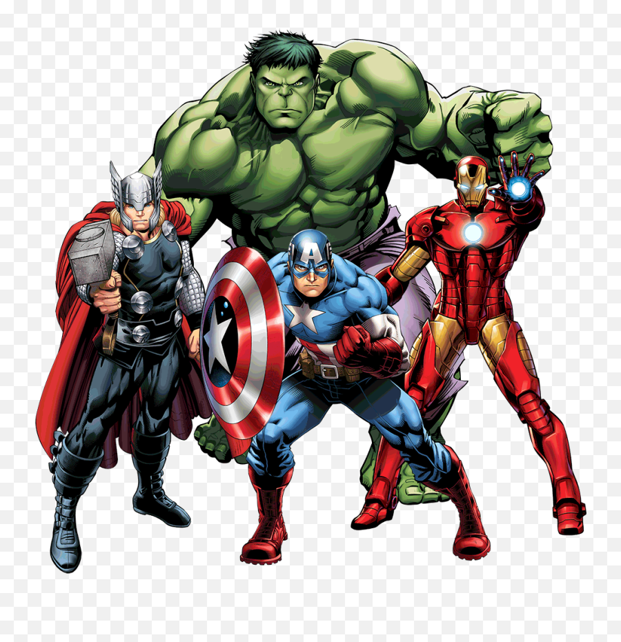 Png Download Transparent Avengers - Hulk Captain America Iron Man Thor,Avengers Png
