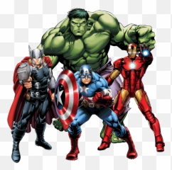 Png Download Transparent Avengers - Hulk Captain America Iron Man Thor,Avengers Png