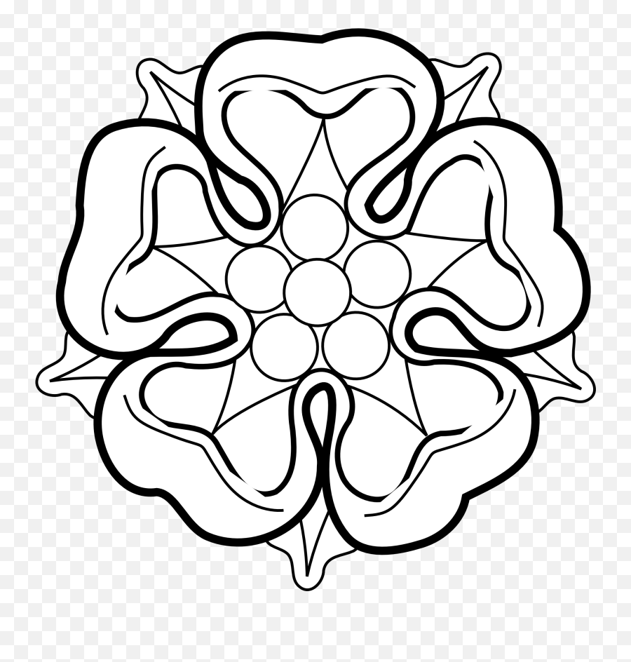 Free White Rose Clipart Download Clip Art - Heraldic Rose Png,Black And White Rose Png