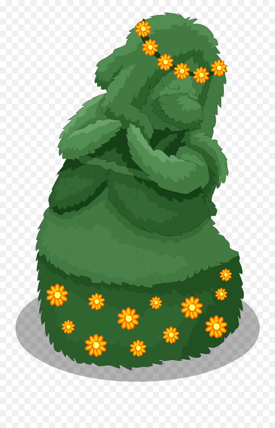 Download Hd Maiden Shrubbery Sprite 001 - Illustration Png,Shrubbery Png