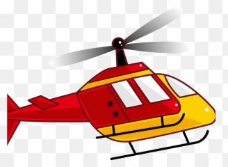 Download Hd Helicopter Clipart Yellow Transparent - Cartoon Png